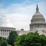 The US Capitol Building in Washington DC, an iconic symbol of the American government.