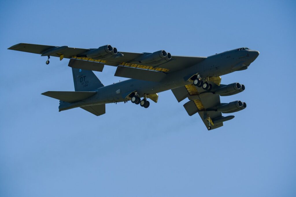 b-52 in flight