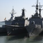 Foreign vessels taking part in Naval exercises
