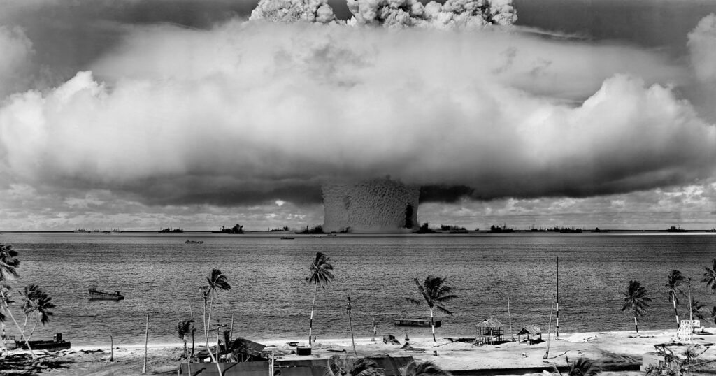 explosion, mushroom cloud, nuclear explosion, nuclear weapon test, atomic bomb testing, nuclear weapon, operation crossr