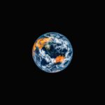 Mother Earth render from outer space.