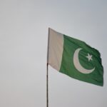 Pakistani Flag in the Air