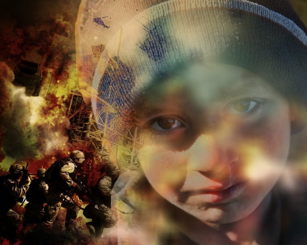 war, refugees, children, help, suffering, poverty, pain, helplessness, escape, danger, human, fear, way out, little boy,