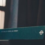 A tranquil indoor scene featuring a Steve McCurry portrait book on a desk.
