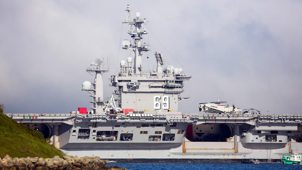 uss dwight d eisenhower, aircraft carrier, ship, battleship, us navy, military, nature, sea, fleet, marine