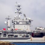 uss dwight d eisenhower, aircraft carrier, ship, battleship, us navy, military, nature, sea, fleet, marine