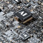 3D render of AI and GPU processors