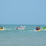 banana boat, sea, boat, beach, water, ocean, banana, holiday, fun, travel, summer, tourism, sport, enjoy, ride, people,