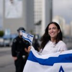 Pro-Israel rally in Los Angeles.