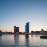 city skyline across body of water during daytime