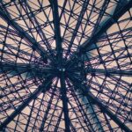 roof construction, steel struts, modern, stole, architecture, perspective, design, glass, futuristic, template, structur