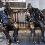 churchill and roosevelt, allies sculpture, sculpture, churchill, london, brass, bond street, uk, street sculpture, engla